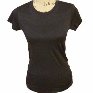 Champion Duo C9 Dry Black Short Sleeve Top XS